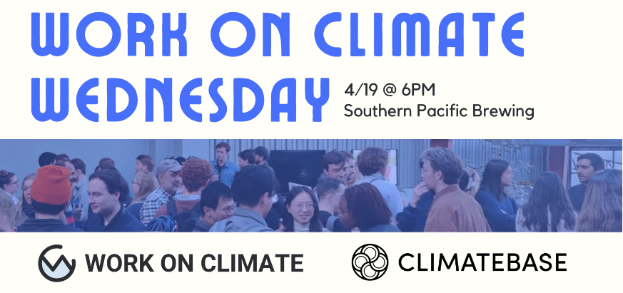Work on Climate Wednesday